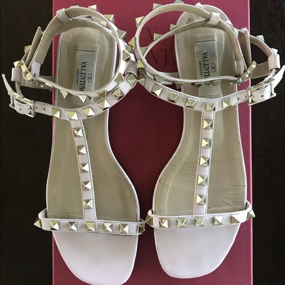 Valentino Rockstud T strap sandal - pink -  37 - Picture 6 of 7